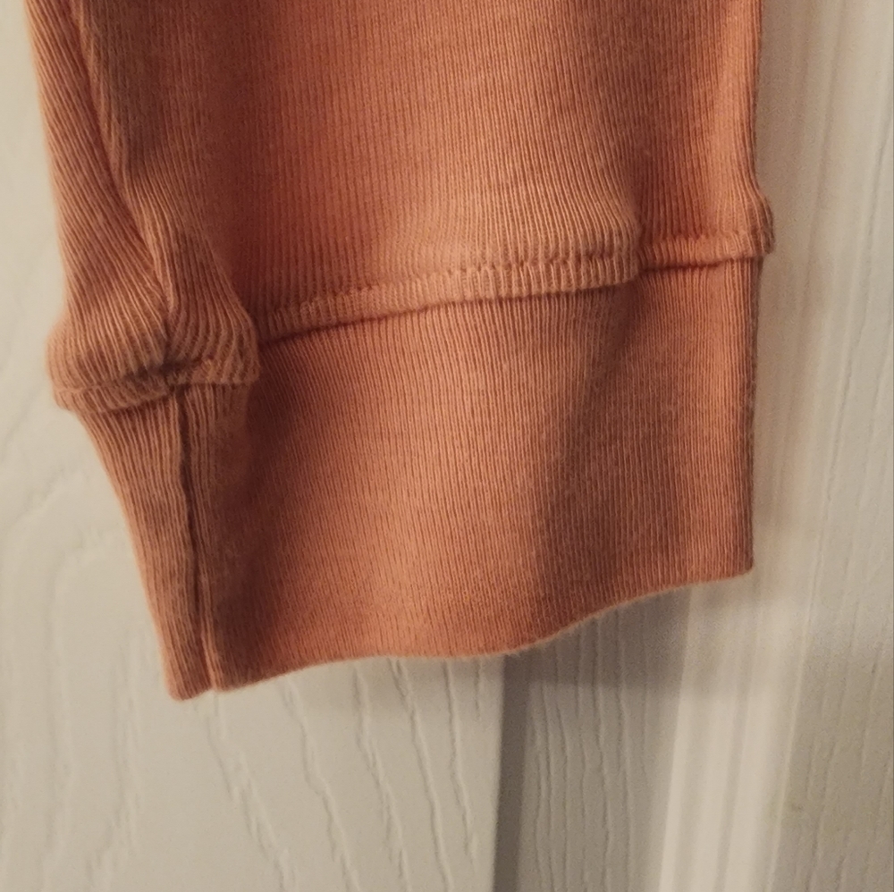 Three Dots Long Sleeve Scoopneck Top in orange Size SM - Picture 6 of 9